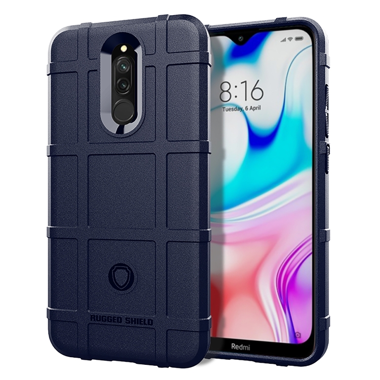 Đối với Ốp lưng TPU chống sốc toàn diện cho Xiaomi Redmi 8A (Xanh lam)