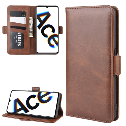 

For OPPO Reno Ace / Realme X2 Pro Dual-side Magnetic Buckle Horizontal Flip Leather Case with Holder & Card Slots & Wallet & Photo Frame(Brown)