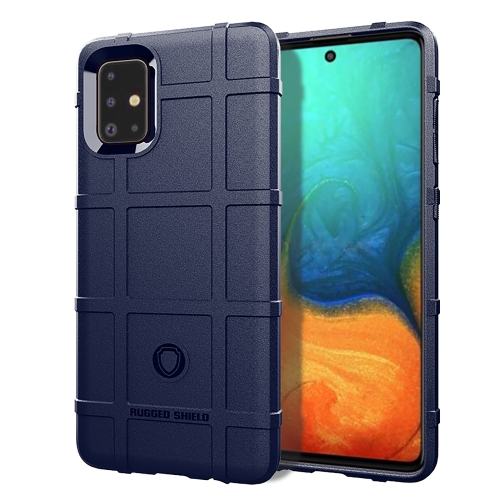 

For Galaxy A71 Full Coverage Shockproof TPU Case(Blue)