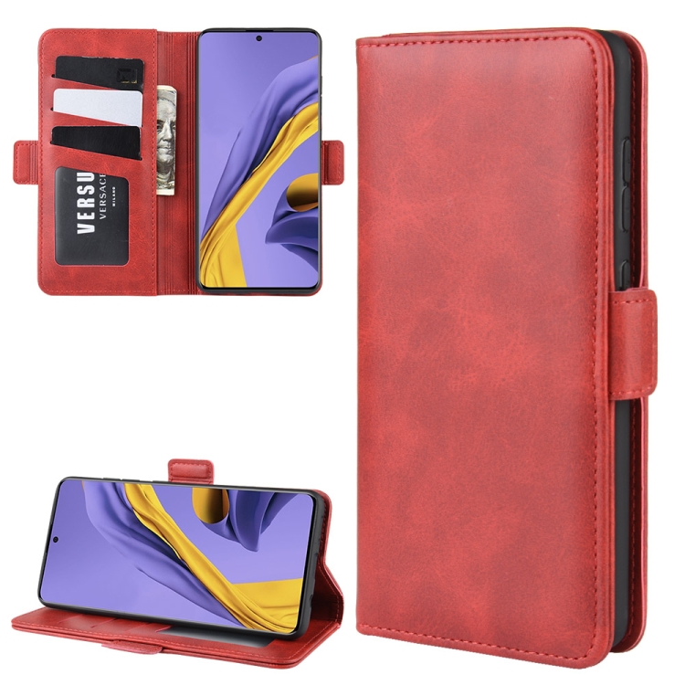 

For Galaxy A51 (4G) Dual-side Magnetic Buckle Horizontal Flip Leather Case with Holder & Card Slots & Wallet(Red)