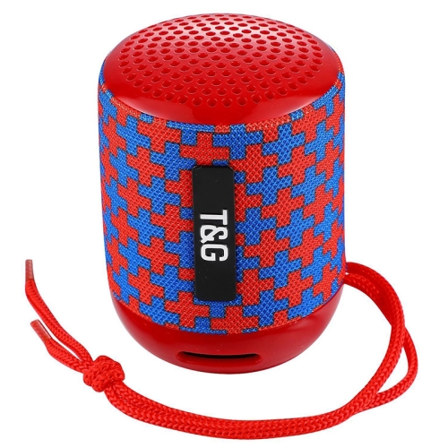 

T&G TG129 Portable Wireless Music Speaker Hands-free with MIC, Support TF Card FM(Red)