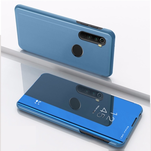 

For Xiaomi Redmi Note 8T Plated Mirror Horizontal Flip Leather with Stand Mobile Phone Holster(Blue)