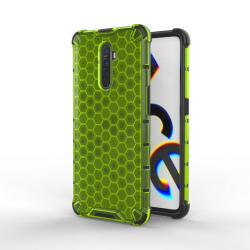 

For OPPO Realme X2 Pro Shockproof Honeycomb PC + TPU Case(Green)