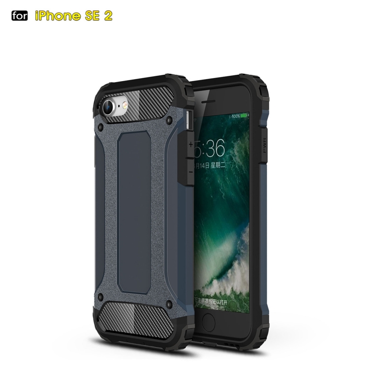 

For iPhone SE 2022 / SE 2020 Magic Armor TPU + PC Combination Case(Navy Blue)