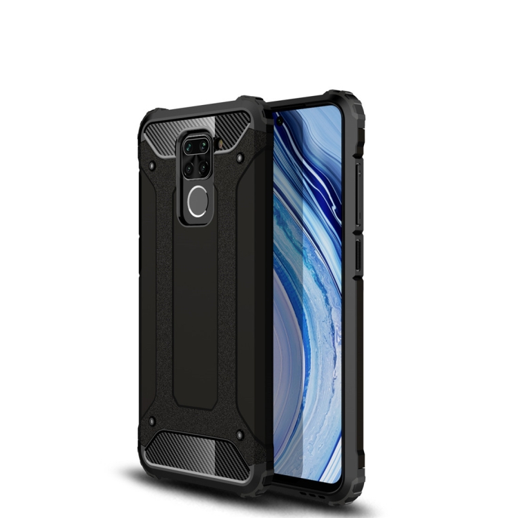 

For Xiaomi Redmi Note 9 Magic Armor TPU + PC Combination Case(Black)