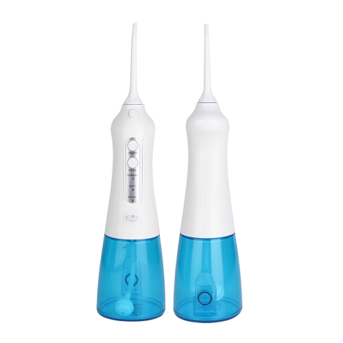 무선 물 치실 클리너 휴대용 1400mAh USB 충전식 물 Flosser IPX7 방수 구강 Irrigator, 물 탱크 용량 : 300ml