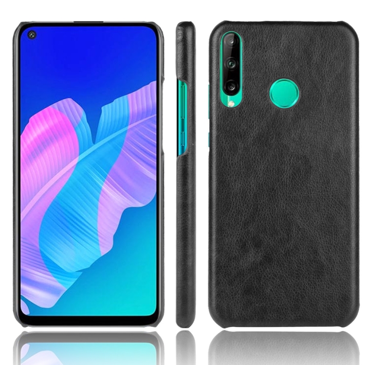 

For Huawei P40 lite E/Y7p Shockproof Litchi Texture PC + PU Case(Black)