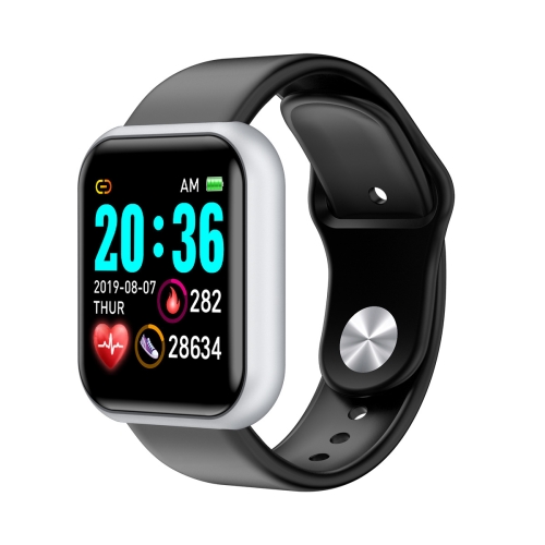 D20 1.3inch IPS Color Screen Smart Watch IP67 Waterproof,Support Call Reminder /Heart Rate Monitoring/Blood Pressure Monitoring/Sedentary Reminder(Silver) ks05 1 32 inch ip67 waterproof color screen smart watch support blood oxygen blood glucose blood lipid monitoring silver white
