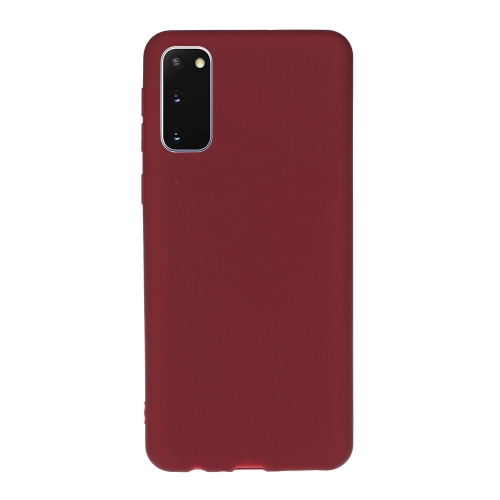 

For Galaxy S20 Solid Color Frosted TPU Phone Case(Red)