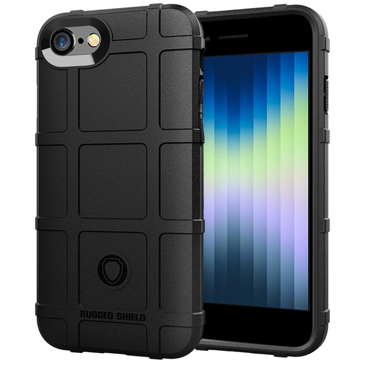 

For iPhone SE 2022 / SE 2020 Full Coverage Shockproof TPU Case(Black)