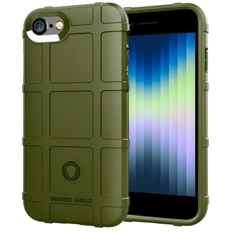 

For iPhone SE 2022 / SE 2020 Full Coverage Shockproof TPU Case(Army Green)