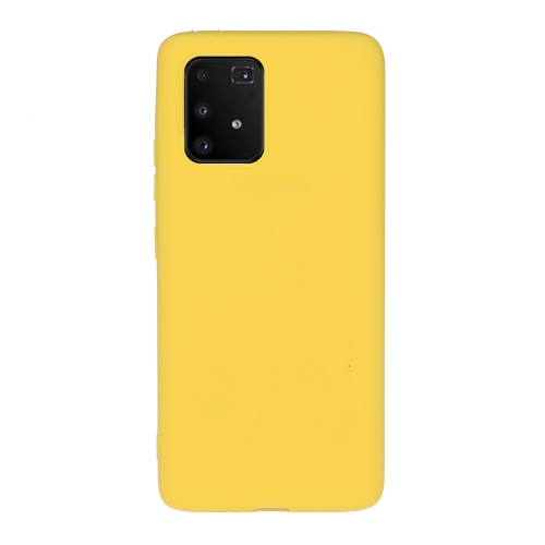 

For Galaxy M80S/A91/S10 Lite Solid Color Frosted TPU Phone Case(Yellow)