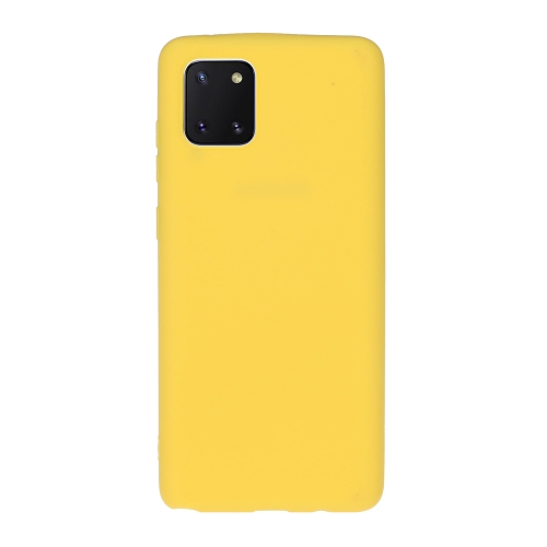 

For Galaxy M60S/A81/note 10 Lite Solid Color Frosted TPU Phone Case(Yellow)