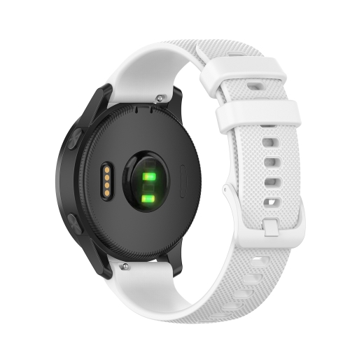 

20mm Silicone Watch Band For Huami Amazfit GTS / Samsung Galaxy Watch Active 2 / Gear Sport(White)