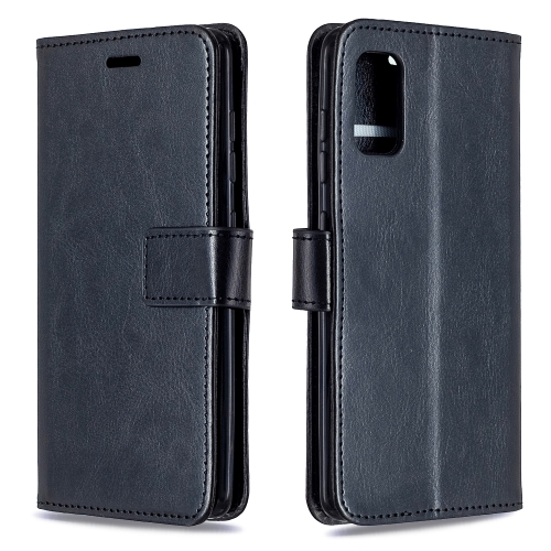 

For Galaxy A41 Crazy Horse Texture Horizontal Flip Leather Case with Holder & Card Slots & Wallet & Photo Frame(Black)