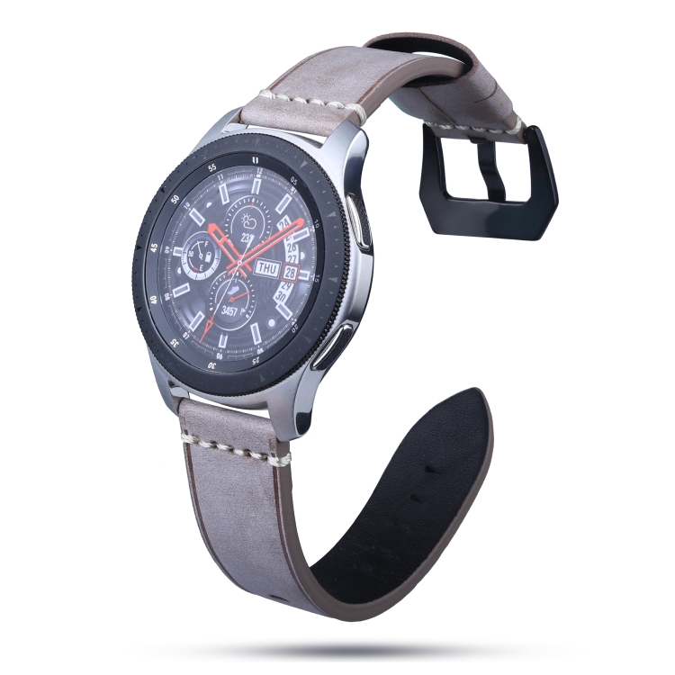 SUNSKY - Strap de cuero de 22 mm para Huawei Watch GT2E / GT2 46mm (café)