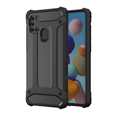 

For Samsung Galaxy A21s Magic Armor TPU PC Combination Case(Black)