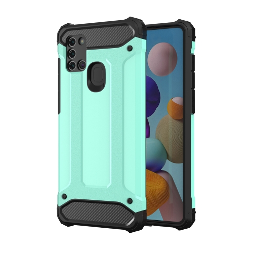 

For Galaxy A21s Magic Armor TPU + PC Combination Case(Blue)