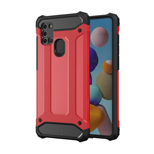 

For Samsung Galaxy A21s Magic Armor TPU PC Combination Case(Red)