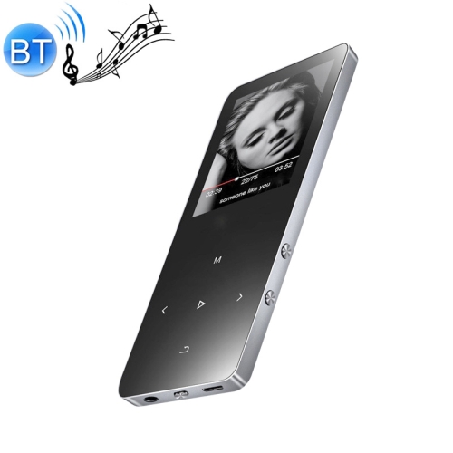 

X2 1.8 inch Touch Screen Metal Bluetooth MP3 MP4 Hifi Sound Music Player 8GB(Silver)