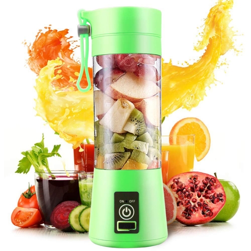 

USB Rechargeable Electric Automatic Vegetable Fruit Citrus Orange Juice Maker Cup Mixer Bottle (380ML 2 Blender)