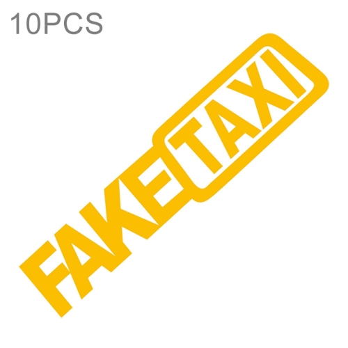 2Pcs Funny Car Sticker FAKE TAXI Car Window Decal 22CM*5CM for Car decoration
