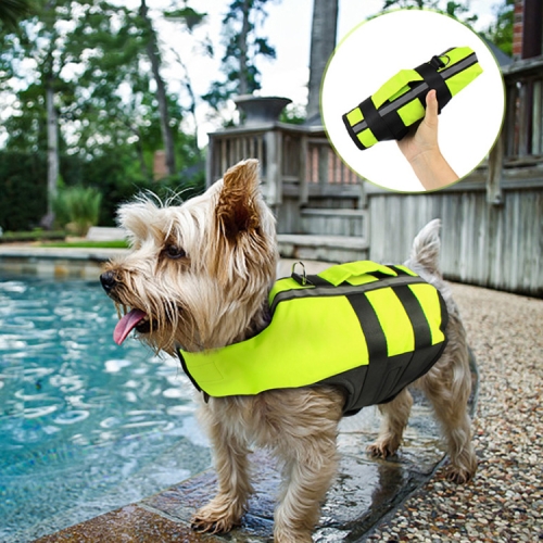 Maillot de bain de sécurité portatif extérieur pour chien pliant gonflable  pour animal de compagnie, taille: L