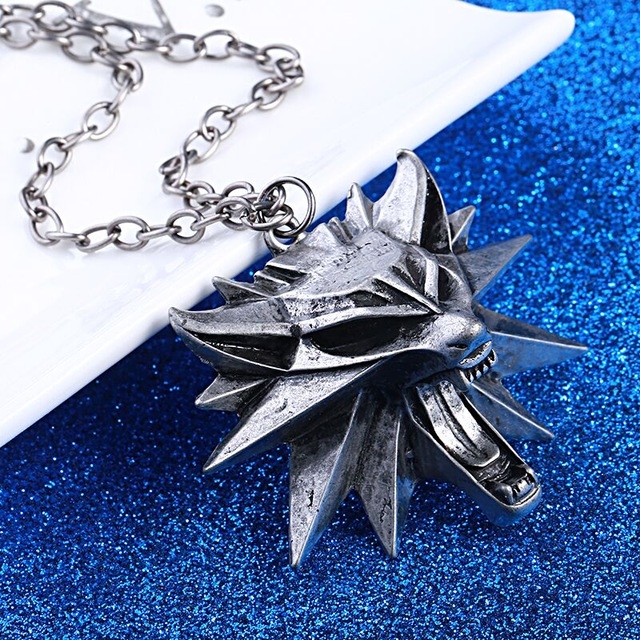 

Men Wolf-Headed Pendant Necklace Accessories(black)