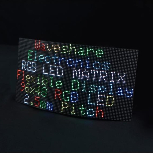 Waveshare フレキシブル RGB フルカラー LED マトリックス パネル、2.5mm ピッチ、96x48 ピクセル、明るさ調整可能