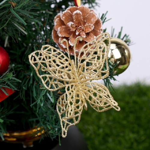 Artificial Flower Butterfly Christmas Pendant