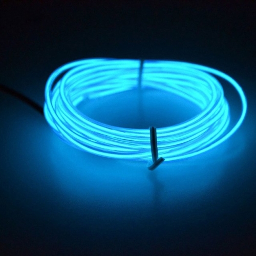 Flexibles LED-Licht EL Wire String String Seil Glow Decor Neonlampe USB  Controlle 3M Energiesparmaske Brille Glow Line F277 (Rotes Licht)