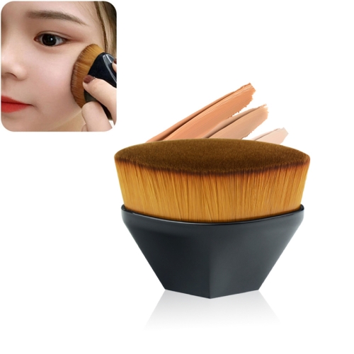 Petal Foundation Brush BB Cream Makeup Brushes Losse poederborstel Flat Kit Pincel Maquiagem (zwart)