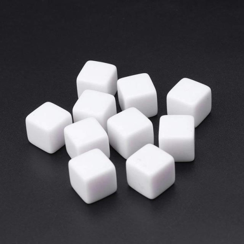 

12 PCS Blank Acrylic Dice Party Family Fun Games Children Toys