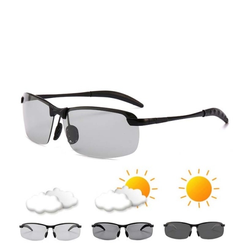

Photochromic Sunglasses Day and Night Vision Polarized Driving Eyewear(Black)