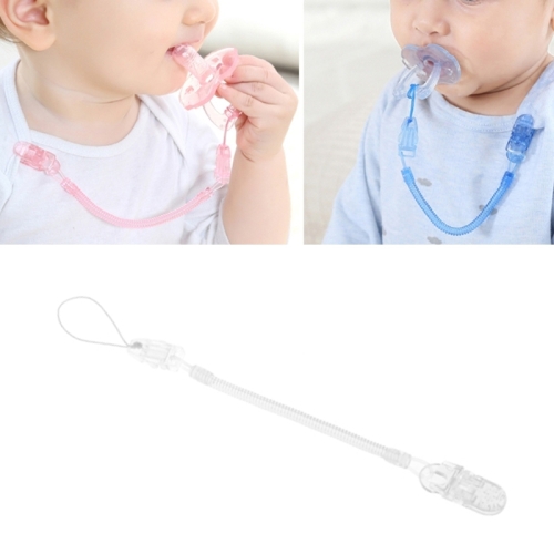 

Baby Pacifier Clip Chain PP Holder Soother Pacifier Clips Leash Strap Nipple Holder for Infant Feeding (Silver)