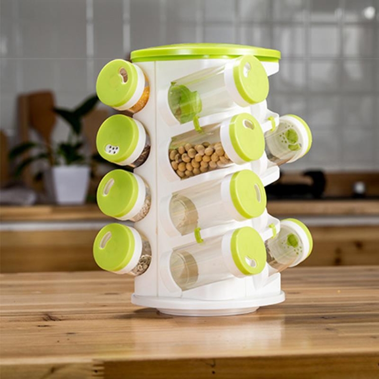 16pcs Set Seasoning Cans Pepper Salt Cruet Plastic Bottle Kitchen