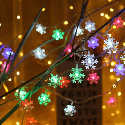 

3m 20 LEDs USB Home New Year Christmas Decoration Snowflake Garland Light(Colorful Light)