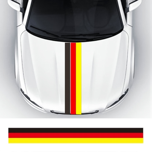 Autocollant de carrosserie en vinyle de capot de voiture rayé drapeau  (Allemagne)