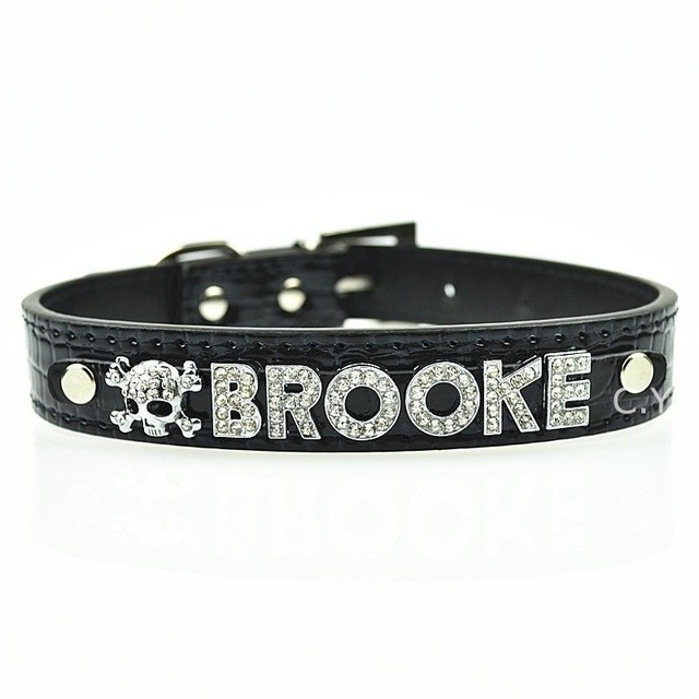 personalized bling dog collars