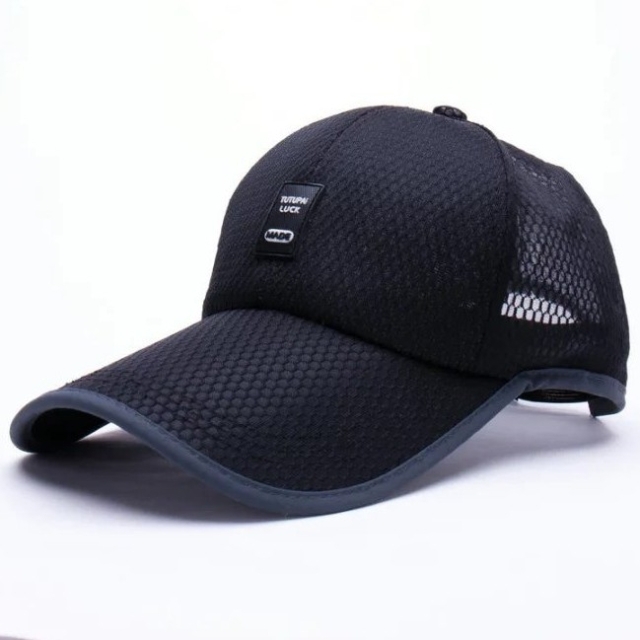

Outdoor Quick-drying Mesh Breathable Baseball Cap for Men(Navy )