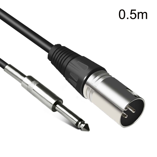 

6.35mm Caron Male To XLR 2pin Balance Microphone Audio Cable Mixer Line, Size:0.5m