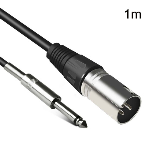 

6.35mm Caron Male To XLR 2pin Balance Microphone Audio Cable Mixer Line, Size:1m