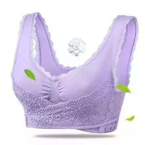 3pcs Nursing Bra With Front Open Buckle For Postpartum