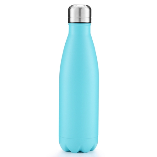 

Thermal Cup Vacuum Flask Heat Water Bottle Portable Stainless Steel Sports Kettle, Capacity:500ml(Turquoise Blue)