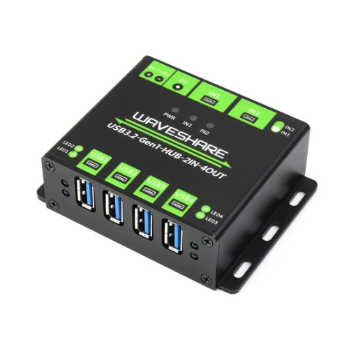 Waveshare 23929 USB HUB, Extending 4 X USB 3.2 Ports, Switchable Dual ...