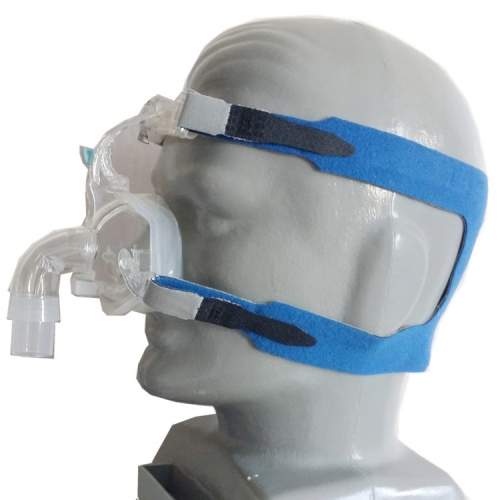 

Ventilator Mask Four-point Headband without Nasal Mask for Philips Wellcome / Resmy / Remart / Yuyue Ventilator(Gray Blue)