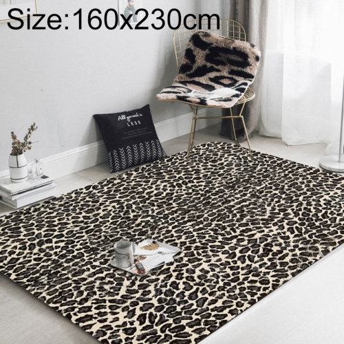 時尚豹紋印花地毯客廳防滑墊，尺寸:160x230CM（R9 ）