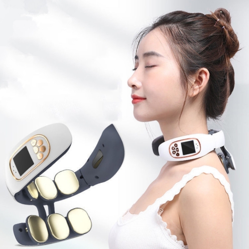 Electric Neck Massager Intelligent EMS Pulse Infrared Heat Massager  Cervical Neck Traction Device Relax Cervical Relief Pain