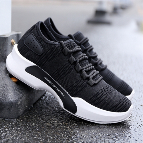 

Breathable Lightweight Casual Shoes Non-slip Sports Shoes for Men, Size:42(Black)