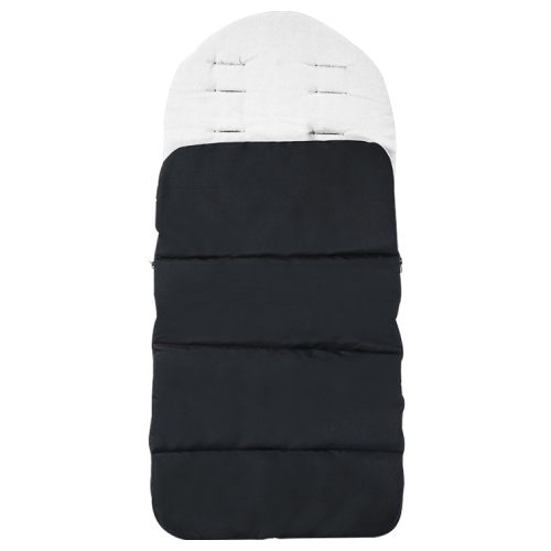 Housse de couchage pour poussette pour bébé hiver et automne Couvre-pied  imperméable pour poussette (blanc)